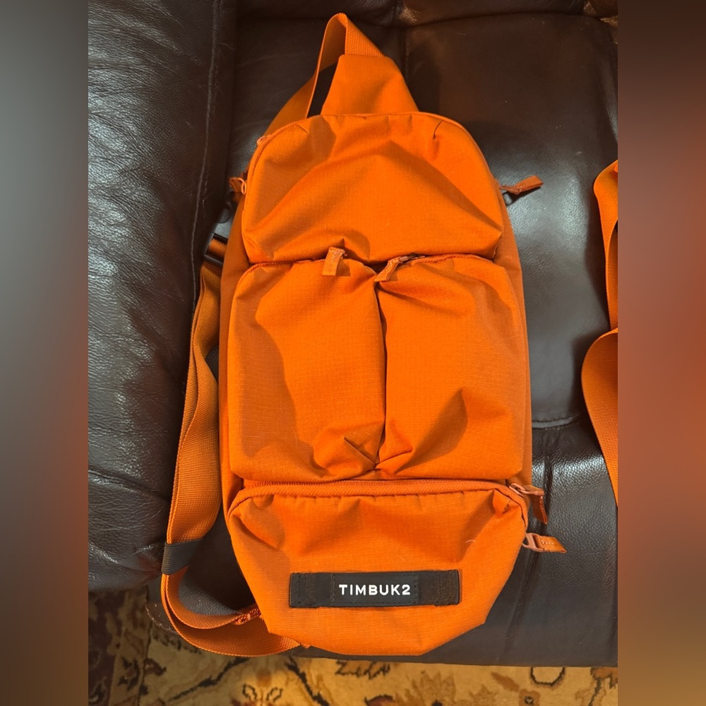 Timbuk2 Flight Crossbody sling and Flight Crossbody satchel, Orange Belt Bags - Picture 2 of 10